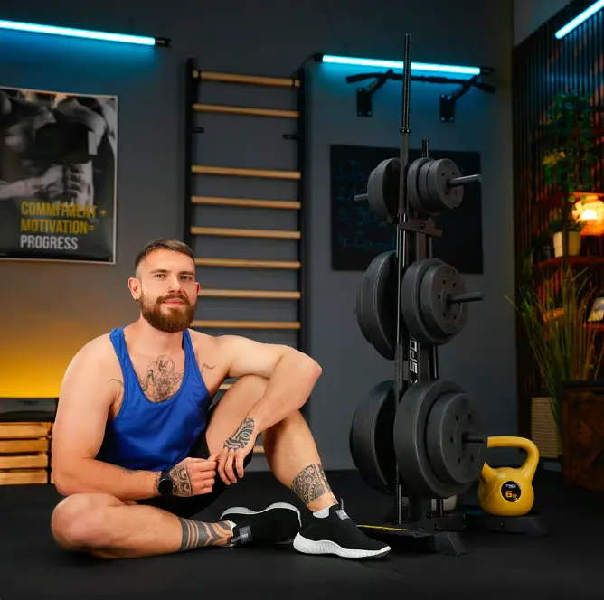 Стійка для дисків та грифів Trex Sport TX-065WR з полицями - фото 13