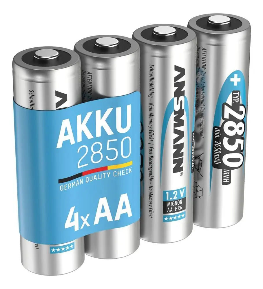 Аккумуляторы Ansmann AA/HR06 NI-MH 2850 mAh BL 4 шт (5035212) - фото 6