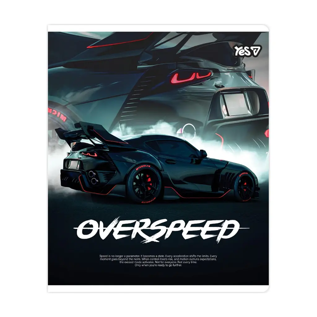 Зошит Yes Overspeed А5 18 аркушів лінія (768589), в асортименті - фото 3