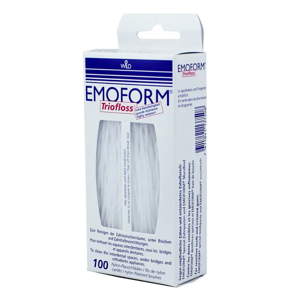 Суперфлоc Emoform Triofloss стандартний, високоміцний, 100 шт
