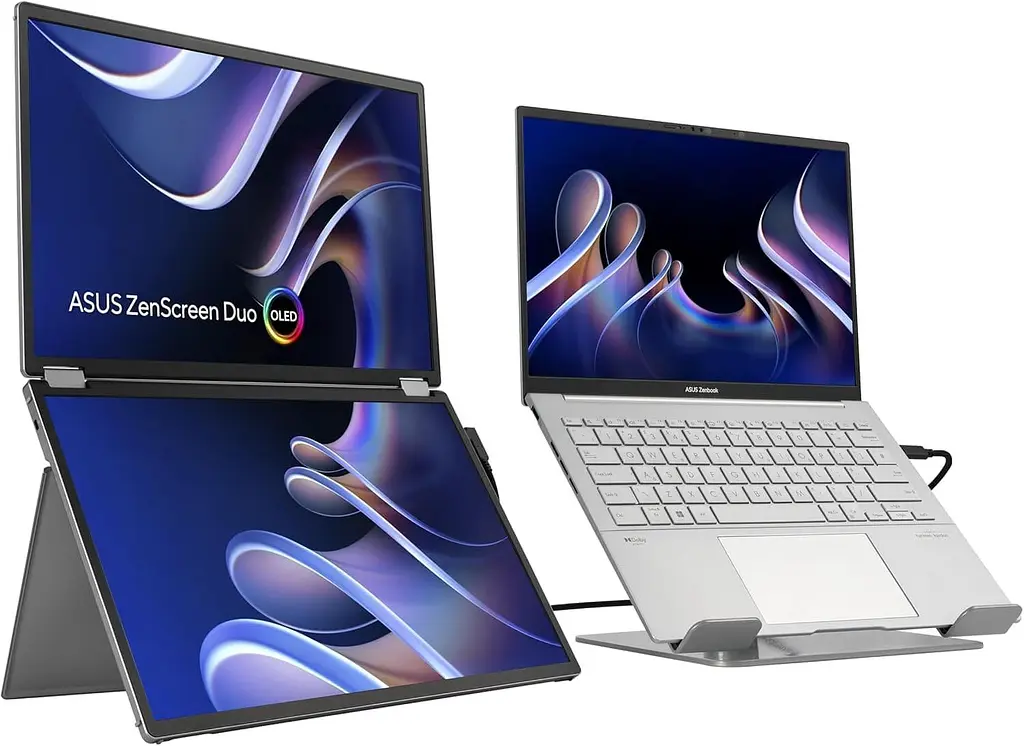 Монітор 2x14" ASUS ZenScreen DUO MQ149CD Portable (90LM0AKV-B01N70) 1920x1200 (FullHD 16:10) OLED 60 Hz - фото 2