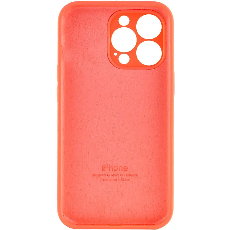 Чохол Silicone Case Full Camera Protective AA для Apple iPhone 14 Pro 6.1" Помаранчевий / Pink citrus - фото 2