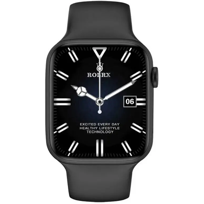Смарт годинник з пульсоксиметром IWO Smart Watch 15 Pro 45 mm Black (IW00015P44B) - фото 2