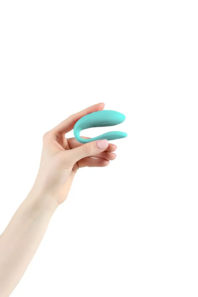 Смарт-вібратор для пар We-Vibe Sync Lite Aqua, 10 віброрежимів, можна поєднувати з проникним сексом - фото 6