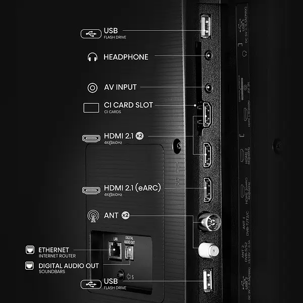 LED-телевізор Hisense 65A6Q - фото 5
