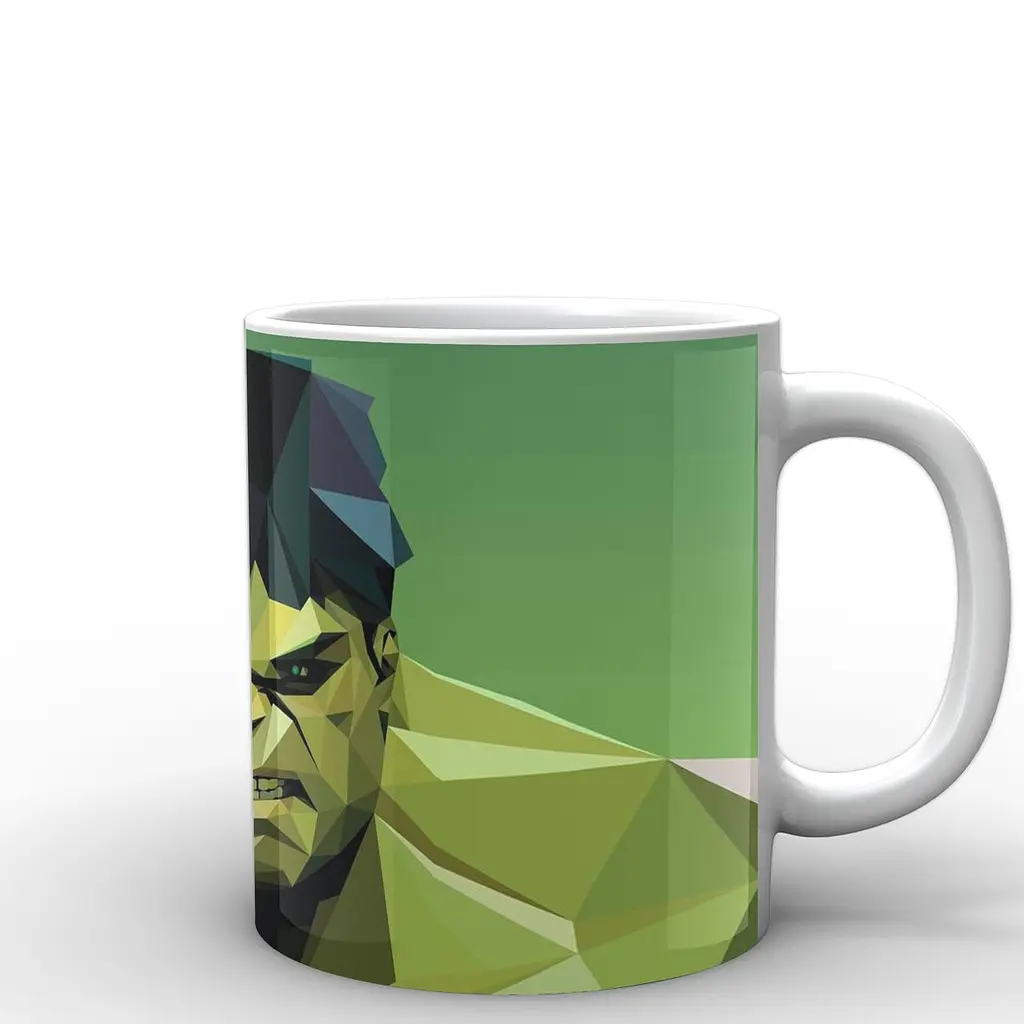 Кухоль GeekLand Халк Hulk векторна графіка HU.02.033 330 мл білий - фото 3