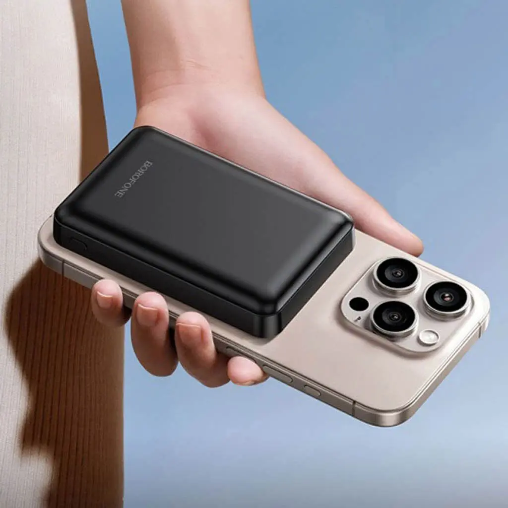 Зовнішній акумулятор Borofone BJ82 with MagSafe 5000mAh 10W Black [161172] - фото 7