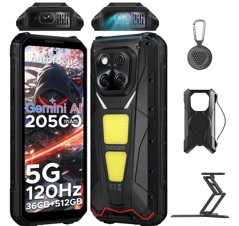 Doogee V Max Play VIP Edition 16/512Gb Armor Black (with projector) Global version - фото 7
