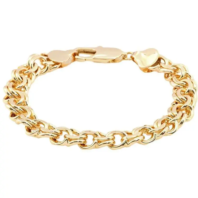 Браслет XUPING Позолота 18K "Плетіння Бісмарк" довжина 25см х 11мм (155682)