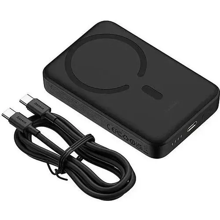 Портативна батарея Powerbank Powerbank Baseus Magnetic Mini Wireless Quick Charging 10000 mAh 30 W PPCX110201 - фото 3