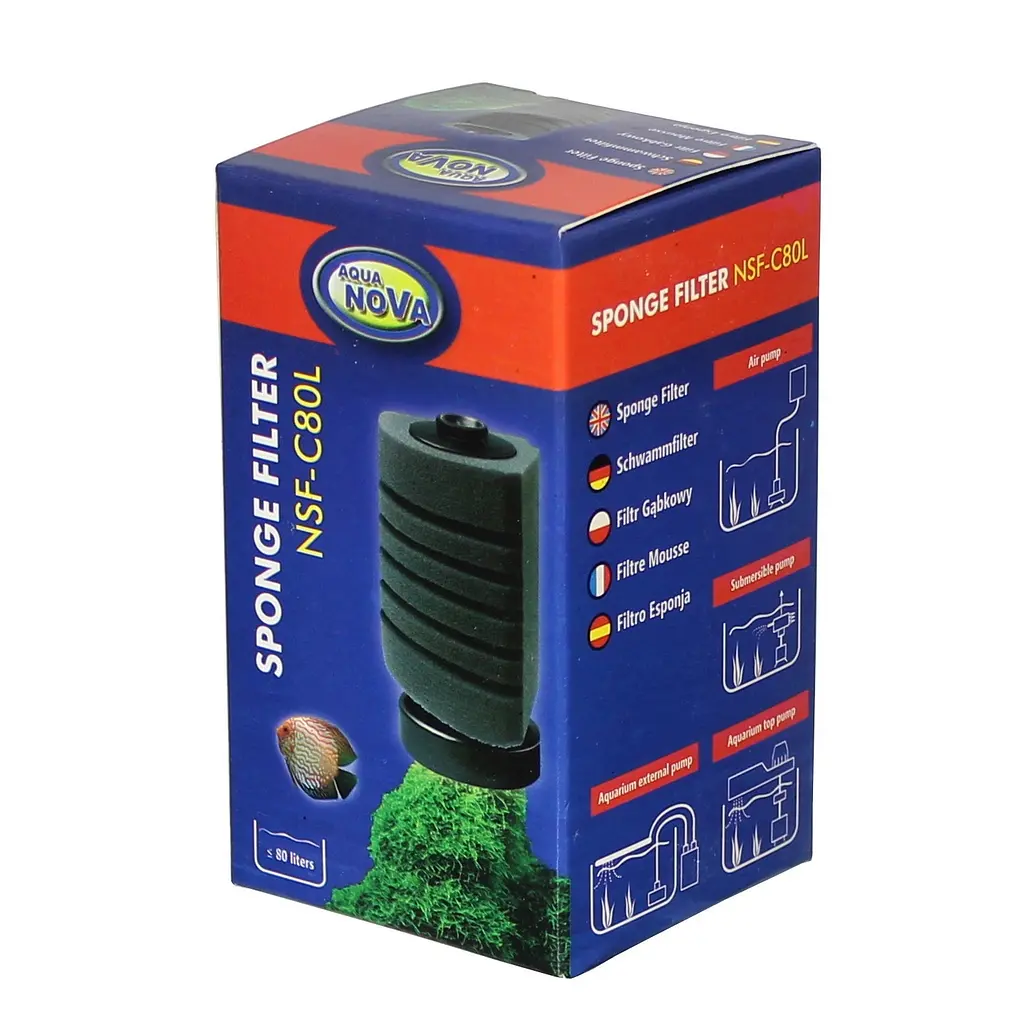 Аерліфтний фільтр Aqua Nova до 80 л (NSF-C80L) - фото 4