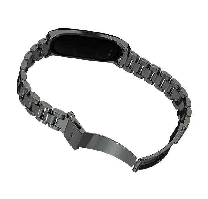 Металевий ремінець Primo Mijobs для фітнес-браслета Xiaomi Mi Smart Band 6 Black - фото 2