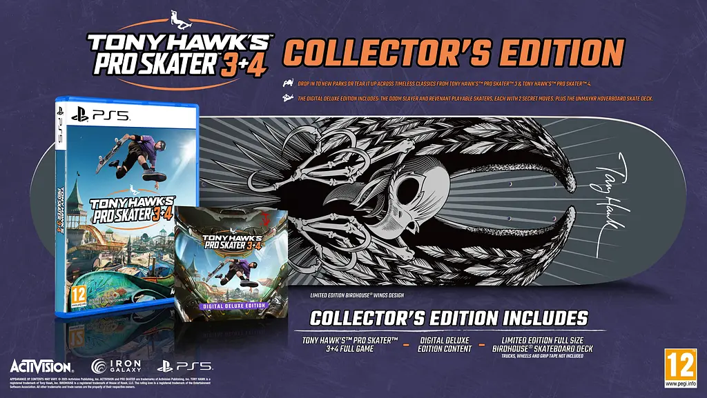 Гра Sony PlayStation консольна PS5 Tony Hawk Pro Skater 3+4 Collector's Edition, BD диск - фото 6