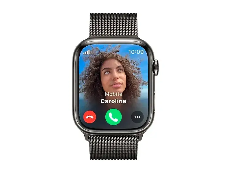 Смарт-годинник Apple Watch Series 9 GPS + Cellular 45mm Graphite S. Steel Case w. Graphite Milanese Loop (MRMX3) - фото 5