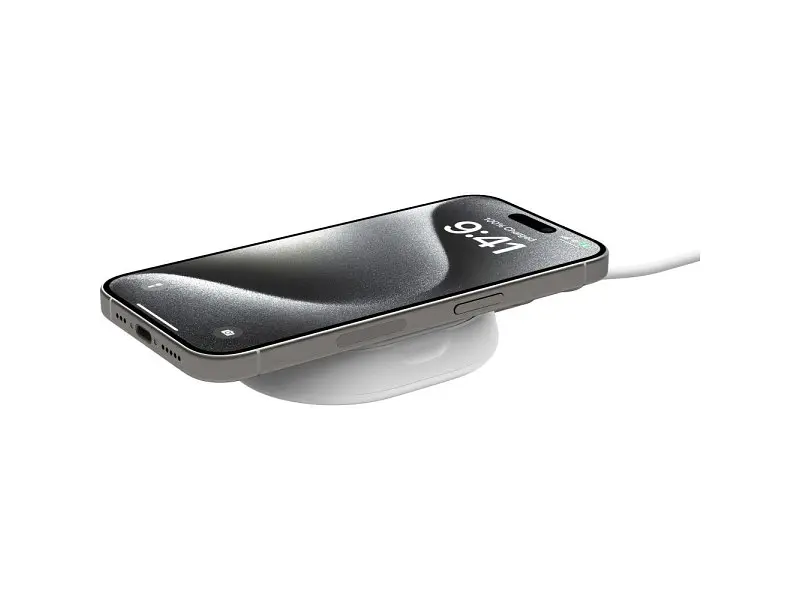 Бездротовий зарядний пристрій Belkin BoostCharge Pro Magnetic Qi2 15 W White (WIA008VFWH) - фото 3