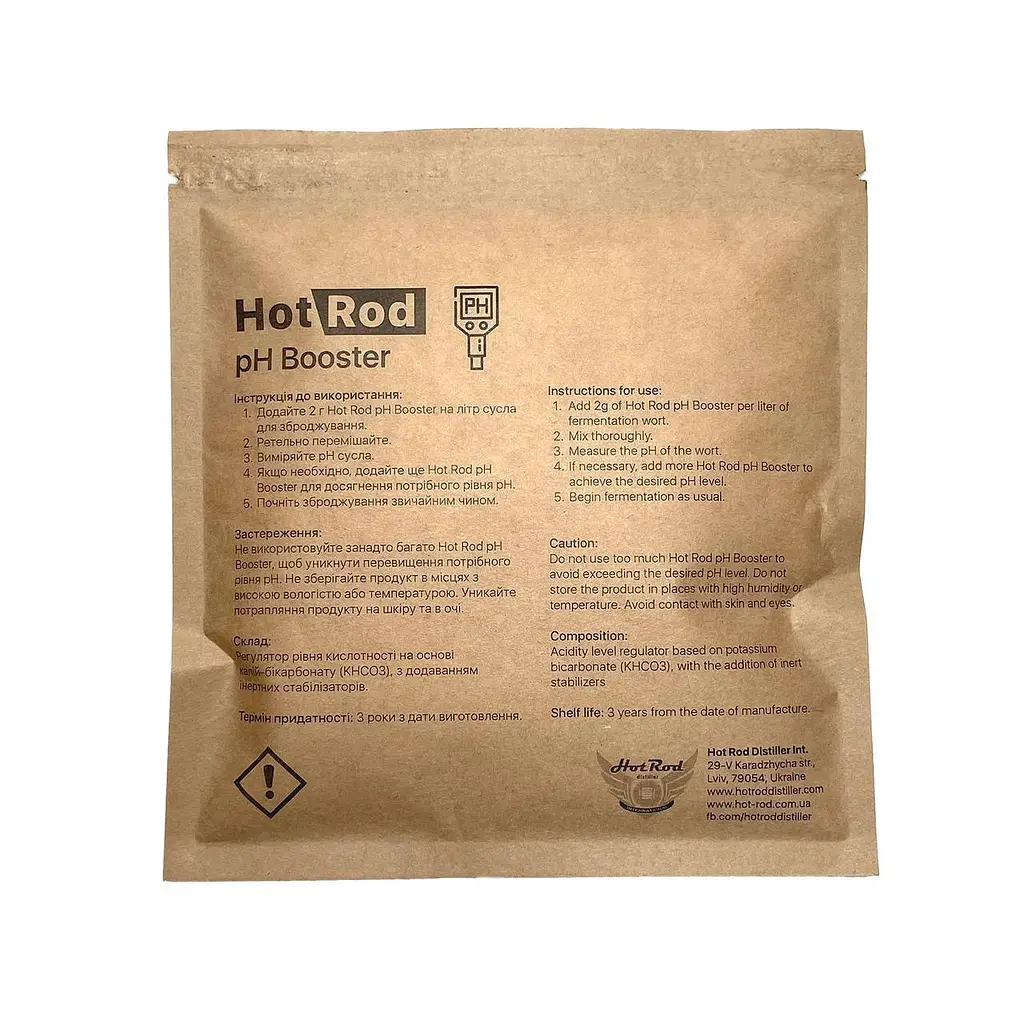 Регулятор кислотності сусла Hot Rod Distiller pH Booster 100 г (D2041) - фото 2