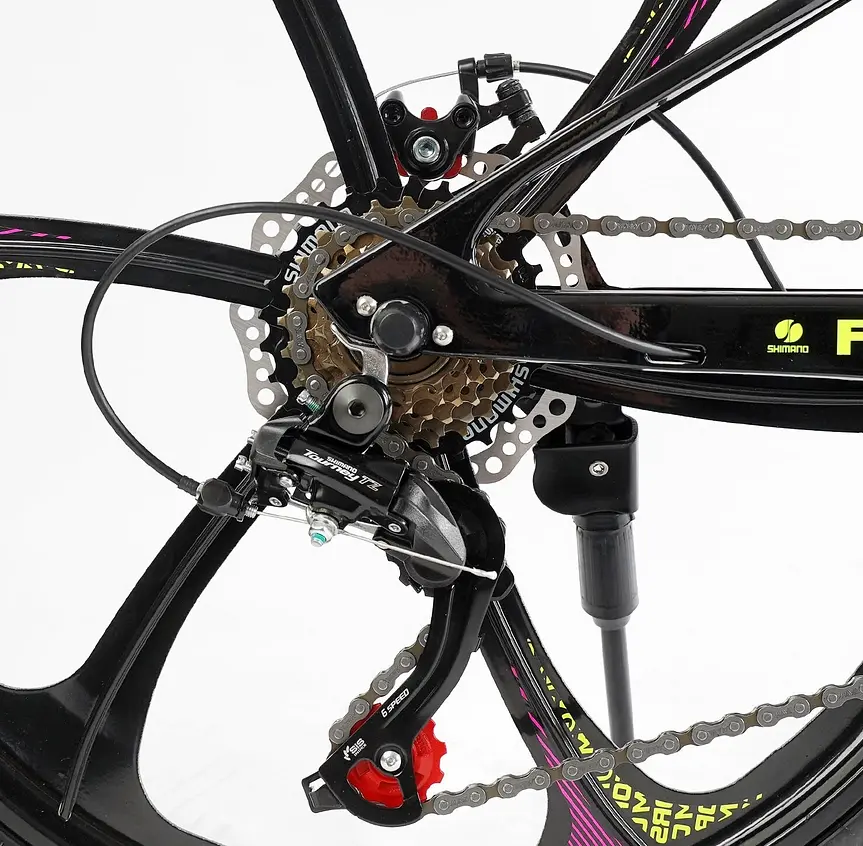 Велосипед спортивный 24" MN-24759 MAGNUM Corso, рама магниевая 11’’, оборудование Saiguan, 21 скорость, собран на 75% (6800077247599) - фото 5