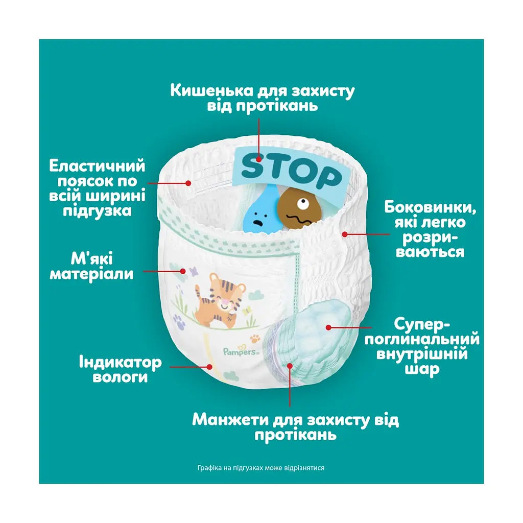 Підгузки Pampers Active Baby Pants Розмір 6 (15+ кг) 120 шт (8006530305617) - фото 7