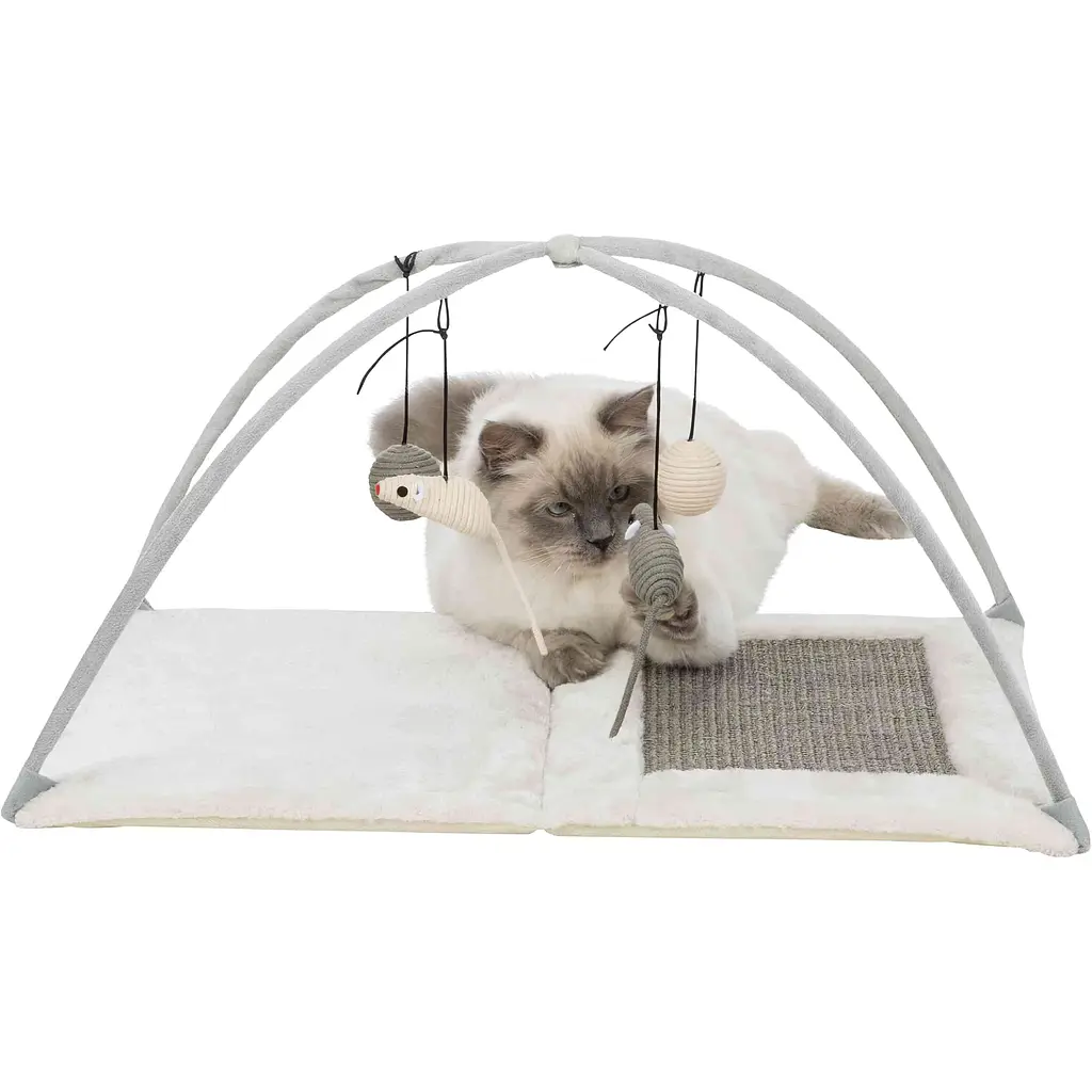 Іграшка для котів Trixie Килимок драпак ігровий з іграшками Junior 60x33x42 см (43114) - фото 6