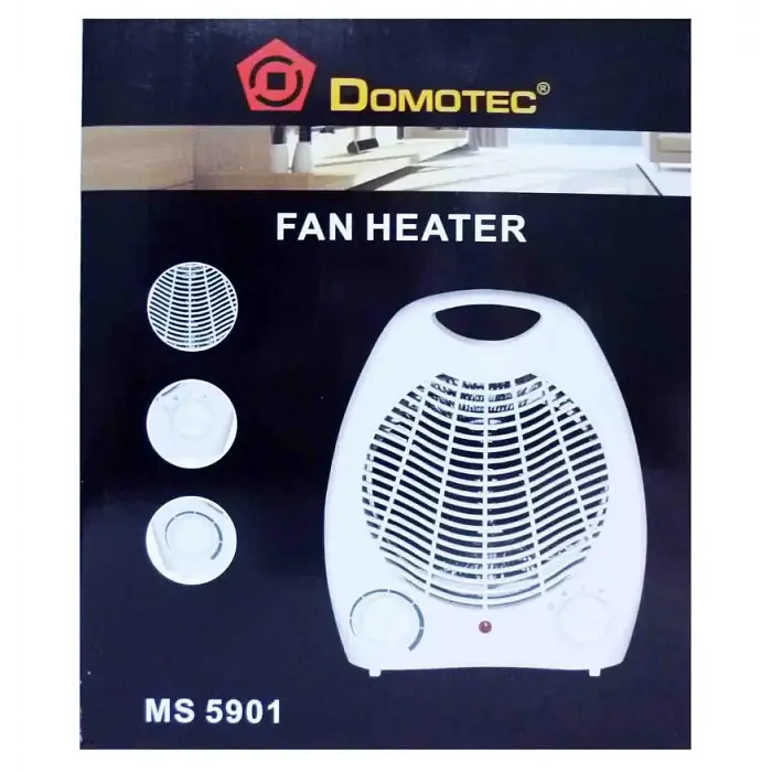 Тепловентилятор електричний дуйчик білий Domotec MS-5901 2000Вт - фото 3