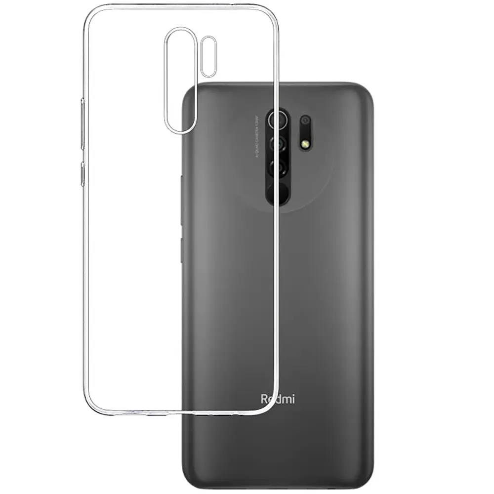 Чохол Silicone Case WS Xiaomi Redmi 9/Poco M2 Прозорий