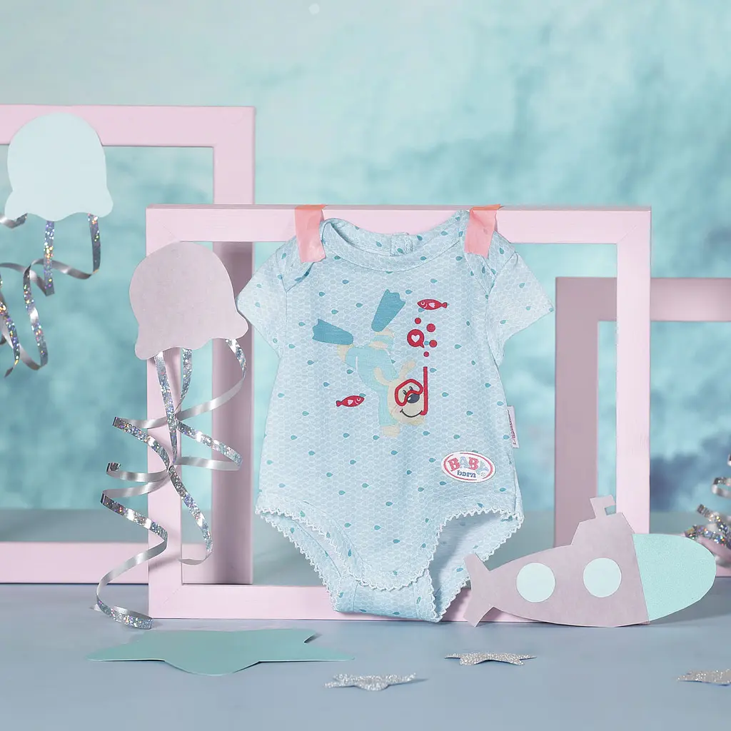 Одяг для ляльки Baby Born Боді S2 блакитний (830130-2) - фото 6