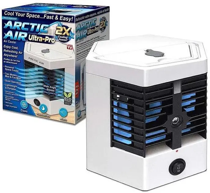 Портативний міні кондиціонер 10Вт Arctic Air Ultra PRO 3в1 з функцією зволоження та охолодження Білий/Чорний - фото 8
