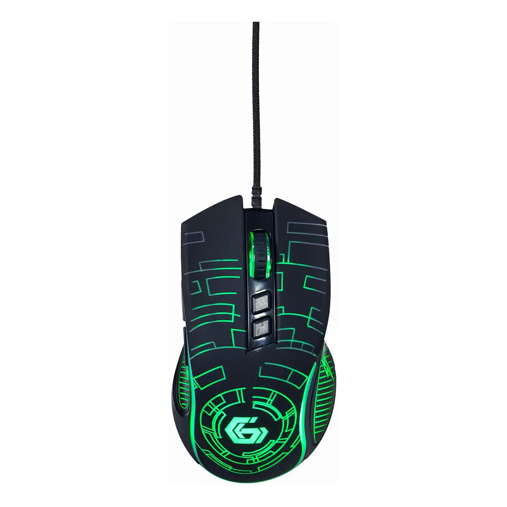 Мишка Gembird MUSG-RGB-01 USB Black (MUSG-RGB-01) - фото 2