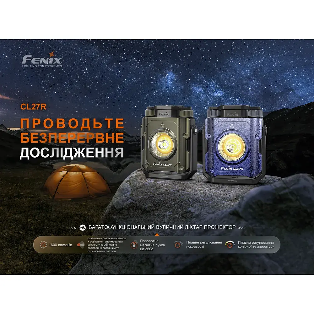 Ліхтар Fenix CL27R зелений (CL27R-Green) - фото 6