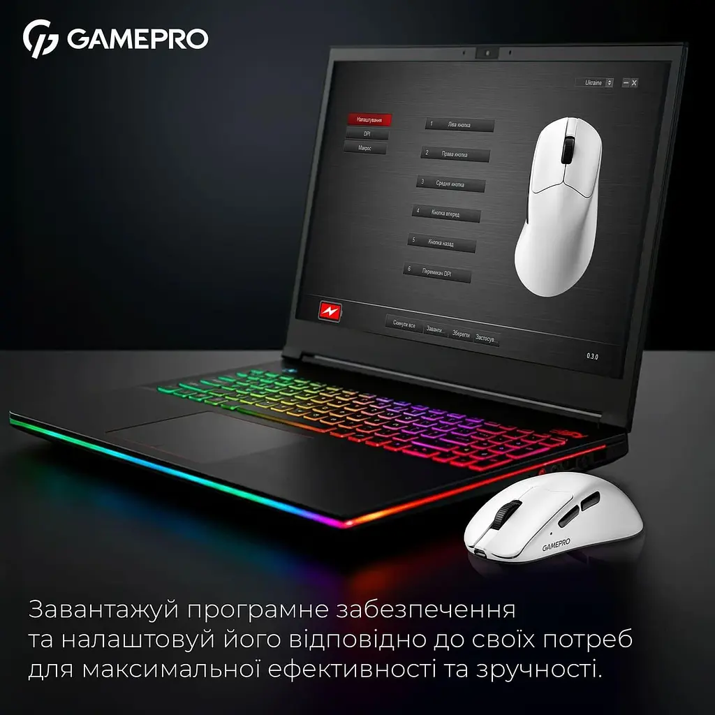 Мышь GamePro Genesis Asgard Surt White (GM017W) - фото 4
