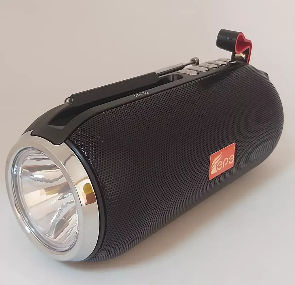 Портативная колонка FP-30-S с солнечной панелью и фонарем - фото 6