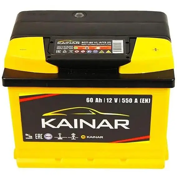Аккумулятор Kainar Standart 60Ah Н ЭВ (-/+) 550EN 242x175x175 мм - фото 2