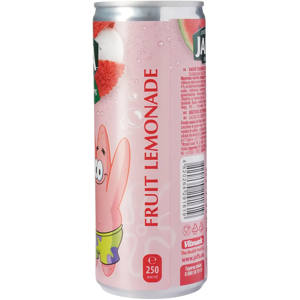 Напій газований Jaffa Sparkling Can кавун, лічі 0.25 л - фото 3