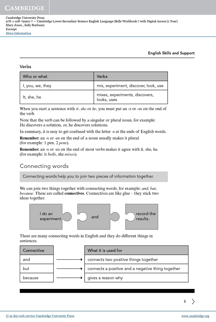 Cambridge Lower Secondary Science 7 English Language Skills Workbook with Digital Access (1 Year) - Sally Burbeary - фото 6