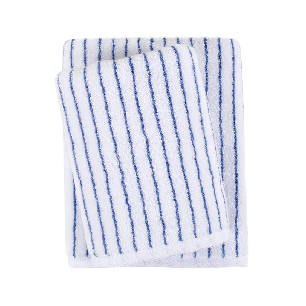 Рушник Lotus Home Готель Premium - Microcotton Stripe White-Blue 90x150 550 г/м² - фото 3