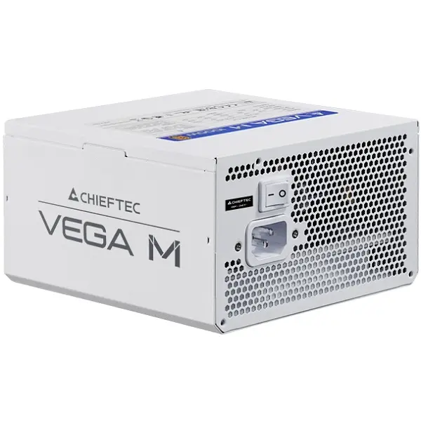 БЖ 1000W Chieftec VEGA M PPG-1000-CW ATX 3.1 135mm, 80+ Gold, Fully modular, WHITE, Retail - фото 3