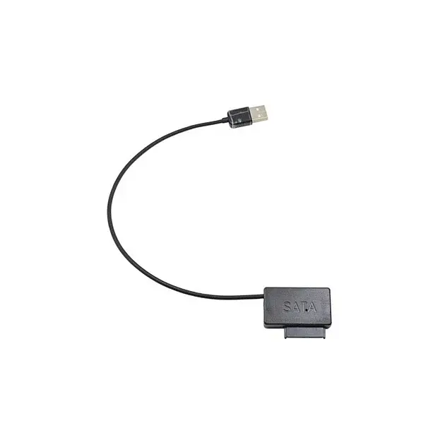 Адаптер Maiwo для подключ. CD/DVD SlimLine SATA 13 pin / NSTOR-9/12 к портам USB 2.0 пластик, черн (K102-U2S)