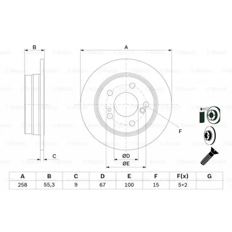 Тормозной диск Bosch 0 986 478 188 - фото 5
