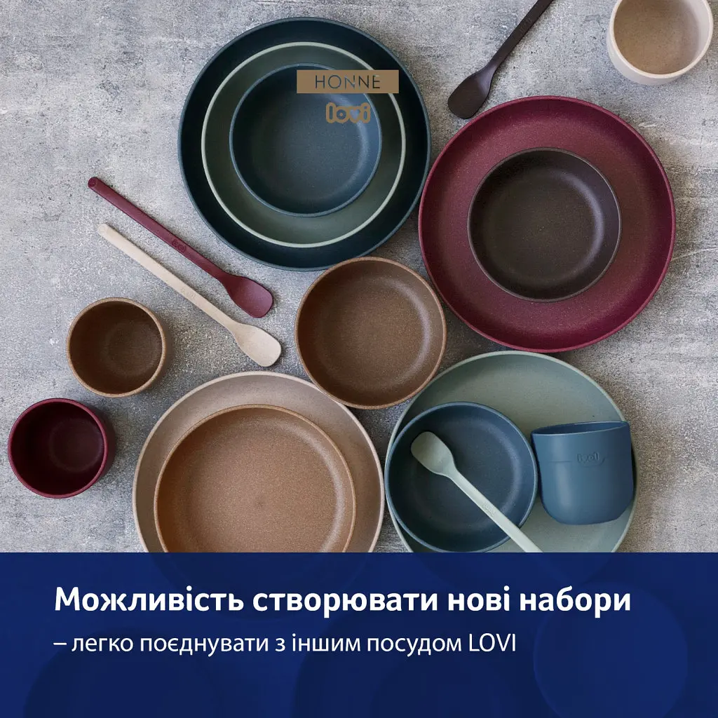 Тарілки дитячі LOVI Pistachio Tamarillo 2 шт. бордові (21/531_red) - фото 7