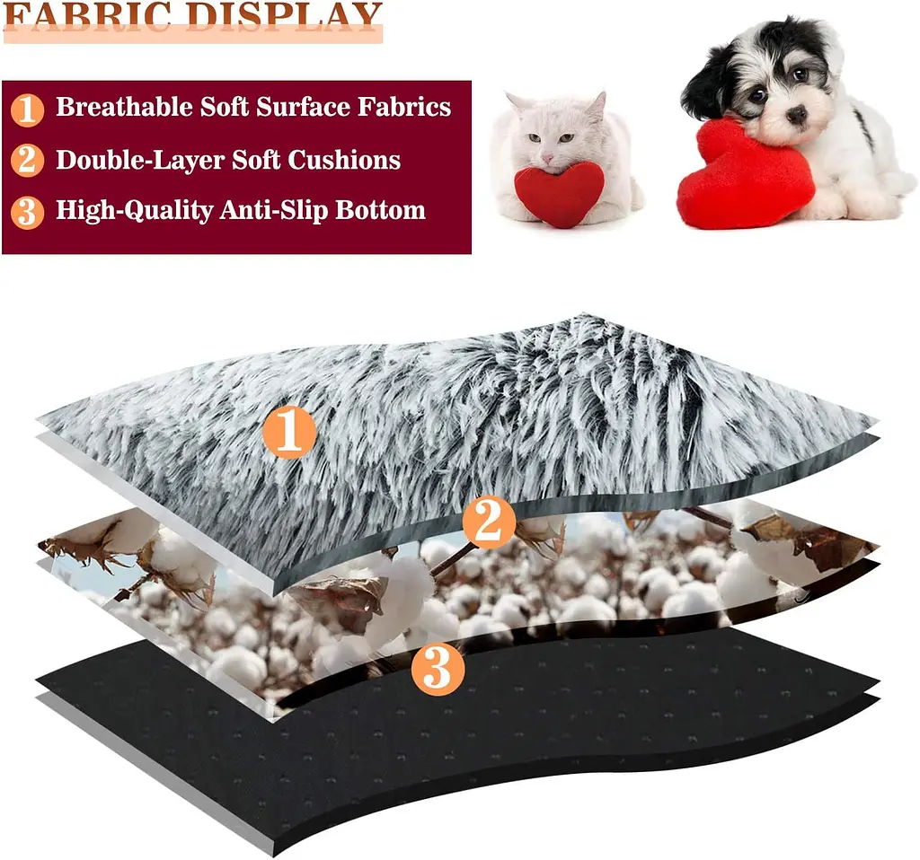 Плюшева лежанка Люпосанчик Green Plush Pet Bed для котів та собак d 120 см - фото 7