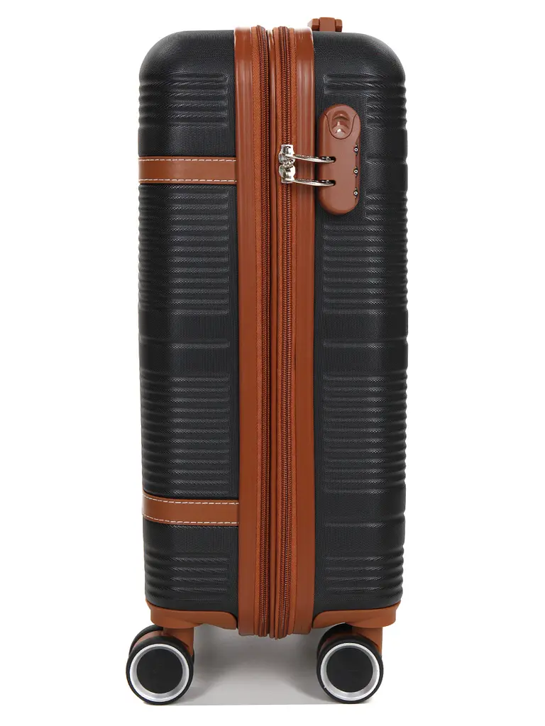 Валіза маленька S ABS-пластик Worldline Airtex 629 56×36×22см 38л Чорна - фото 5