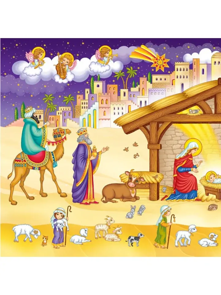 Різдвяна шопка з наліпками + розмальовки - фото 4