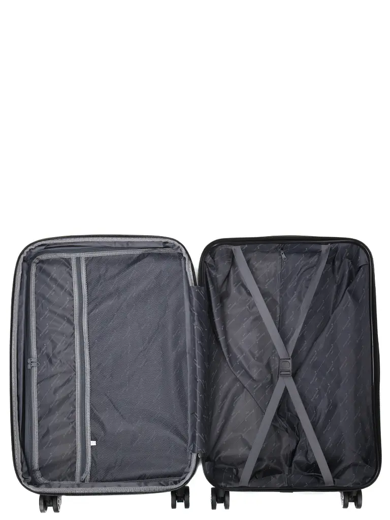 Валіза середня M ABS-пластик Madisson Snowball 03403 68х44х27см 68+13л Срібна - фото 11