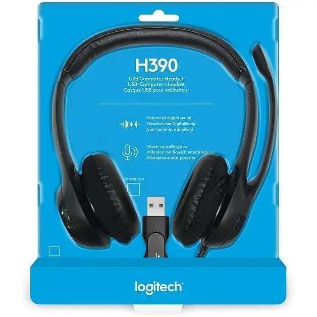 Гарнитура Logitech H340 Headset USB (981-000475) черная - фото 3