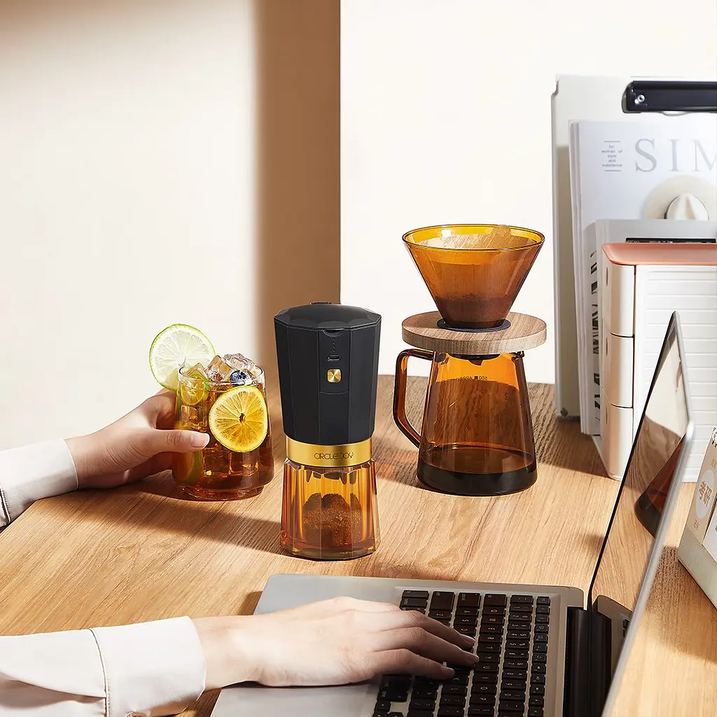 Кавомолка бездротова Xiaomi Circle Joy Electric Coffee Grinder (CJ-EG05) Gold - фото 6
