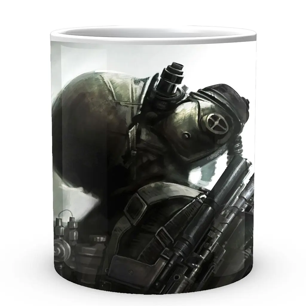 Кухоль GeekLand Metro 2033 Метро 2033 weapon MT 02.09 330 мл білий - фото 3