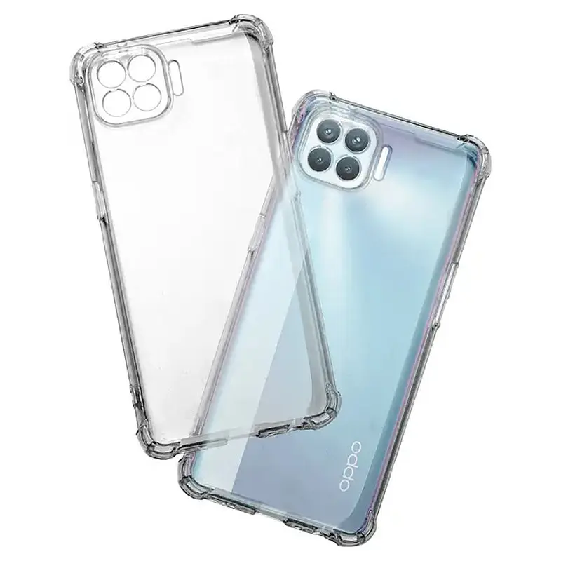 TPU чохол GETMAN Ease logo посилені кути Full Camera для Oppo Reno 4 Lite Безбарвний (прозорий) - фото 2