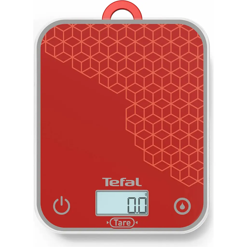 Весы кухонные Tefal Optiss красный 5 кг (BC50D7V0) - фото 2