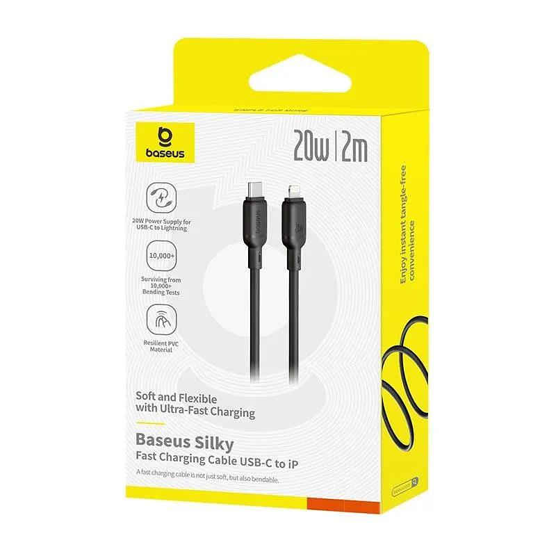Кабель Baseus Type-C to lightning Silky Series Fast Charging Cable 20W 2 м - фото 2
