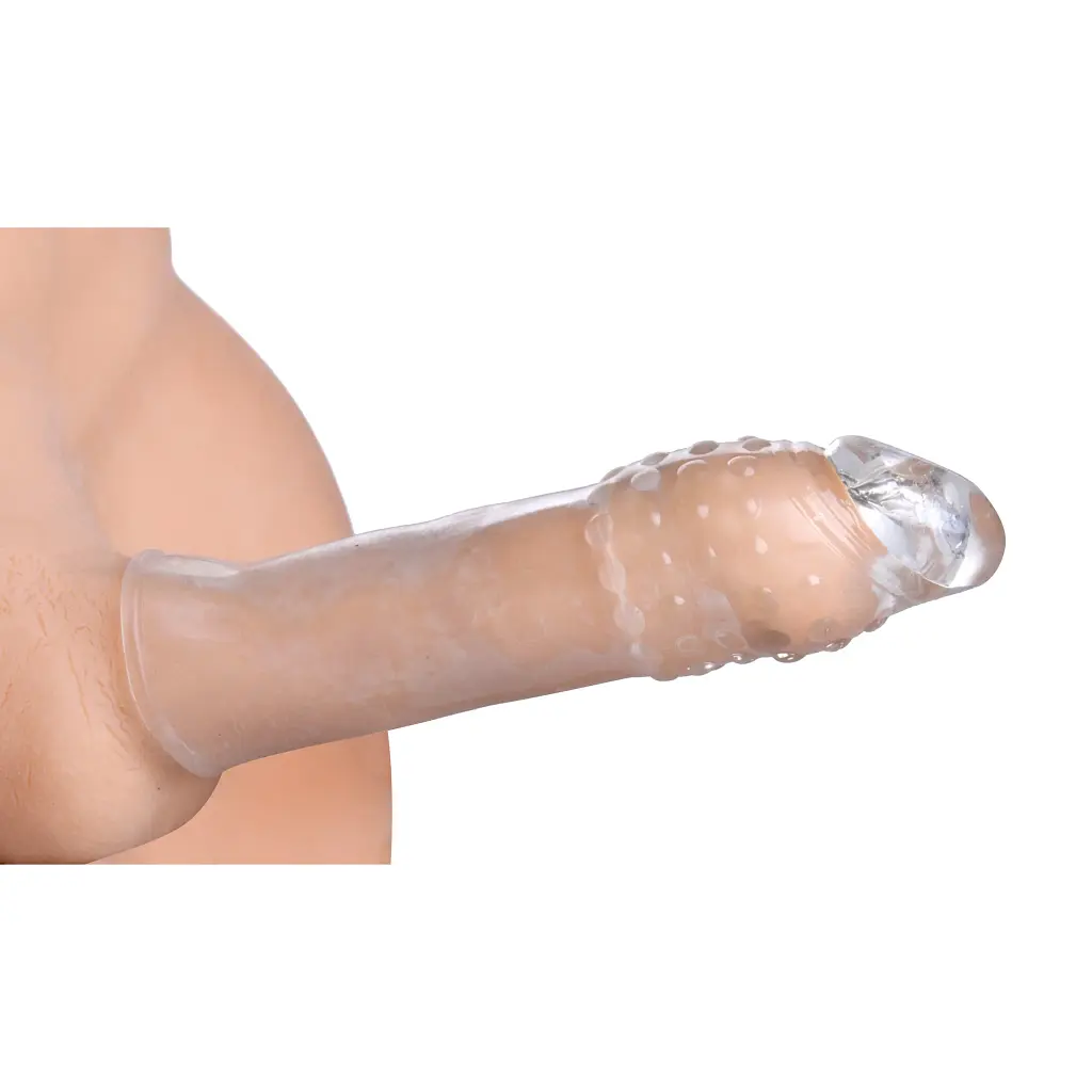 Насадка на пеніс Size Matters Clear Choice Penis Extension Sleeve, 17.7 см (прозорий) - фото 3